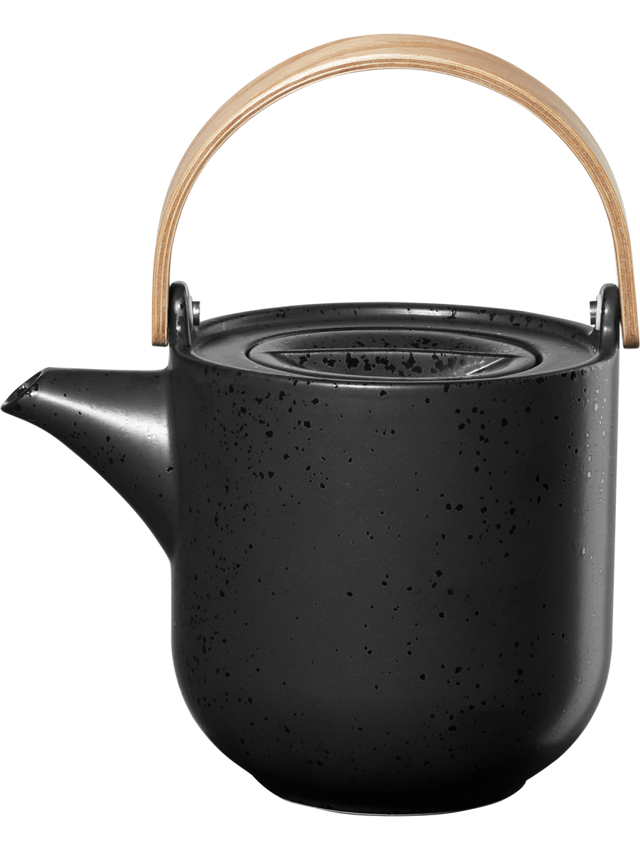 teekanne mit holzgriff, kuro coppa kuro