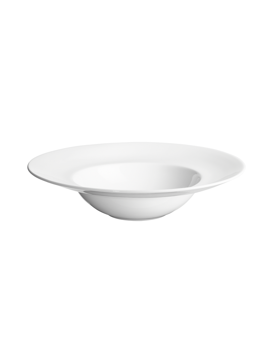 Plato Hondo Para Pasta Gourmet, Porcelana, 28 Cm, "Marmara" - Bonna