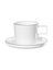 kaffeetasse mit unterteller, ligne noire