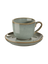 tasse à cappuccino avec soucoupe , eucalyptus