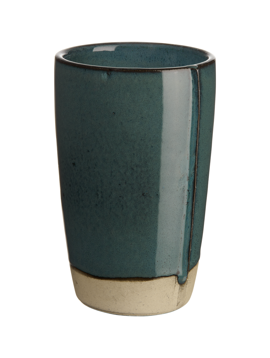 cafe latte cup, blueberry pie