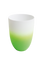 vase / lantern, whithe with green outside
