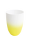vaas / lantaarn wit, geel aan de buitenkant