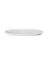 assiette ovale, blanc
