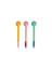 3-delige set lepels, smoothie colors