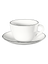 kaffeetasse mit unterteller, ligne noire