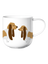 mug, basset hound