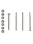 gestänge für 4-stufige etagere