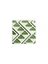 2er set untersetzer, sarape blanco verde