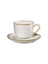 espresso cup with saucer, sand