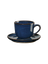 espresso cup with saucer, midnight blue