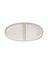 aperitif plate 2-sectioned, oval, sand
