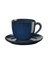 koffie/-cappuccino kop en schotel, midnight blue