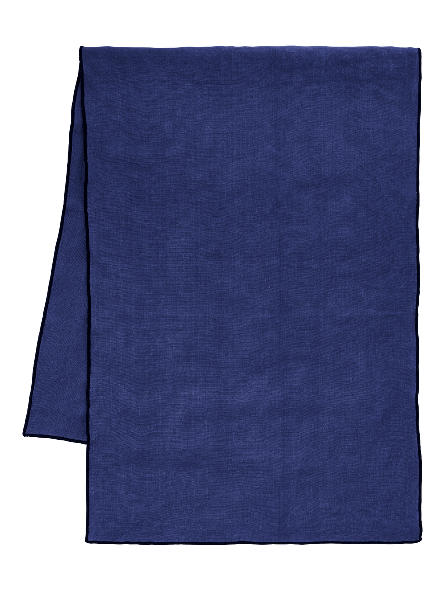 tischläufer, deep blue table linen