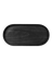 tablett oval, schwarz
