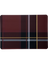 tischset, tartan rot