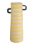 vase, jaune rayé