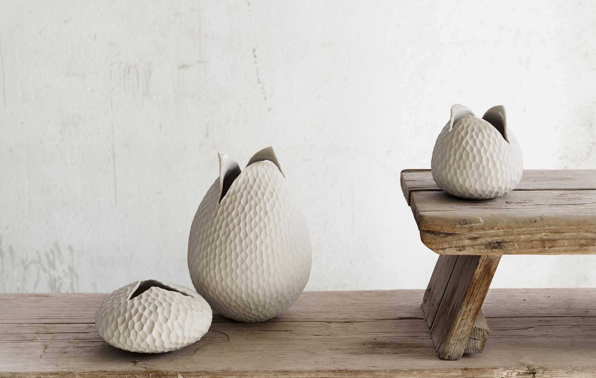 ASA carveballフラワーvaseドイツ製hand made Vintage Asa Selection