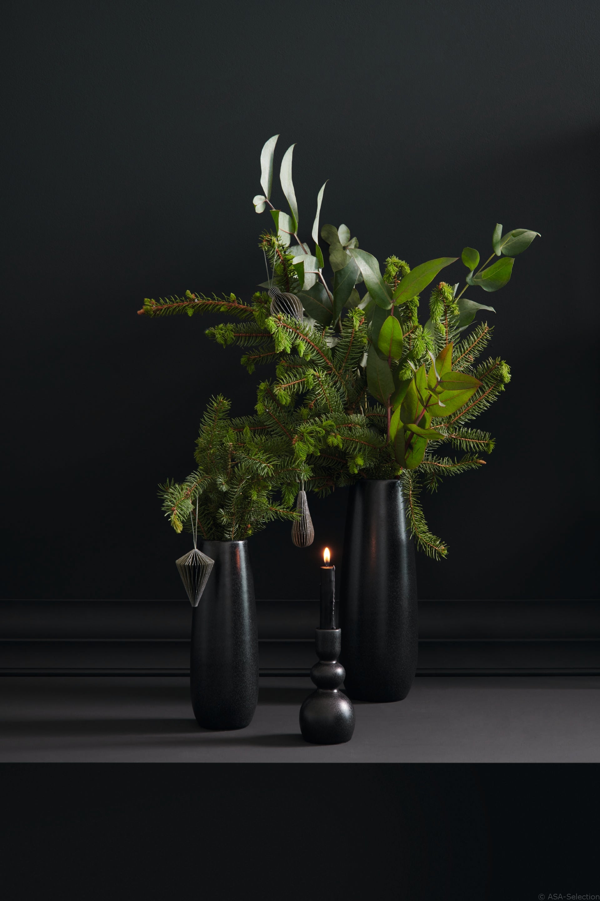 Vase Décoratif En Grès Turquoise ASA Selection - 22 Cm De Haut, Idéal Pour Fleurs Ou Décoration Intérieure
