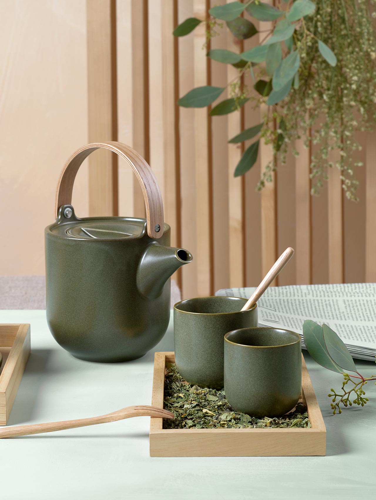 テーブル・机 Teekanne Coppa nori teekanne mit holzgriff nori 1l – ASA Selection