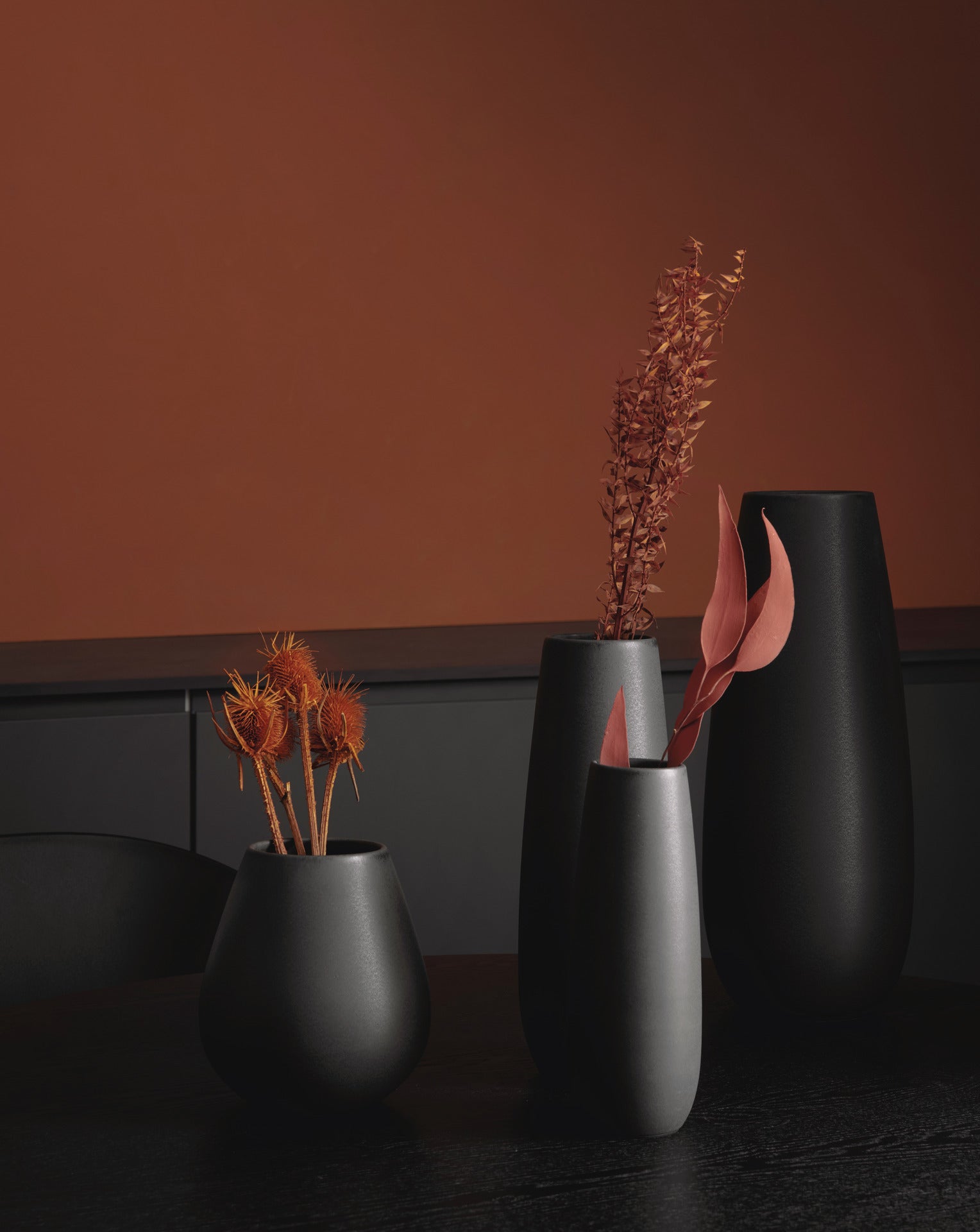 vase xl, black iron big