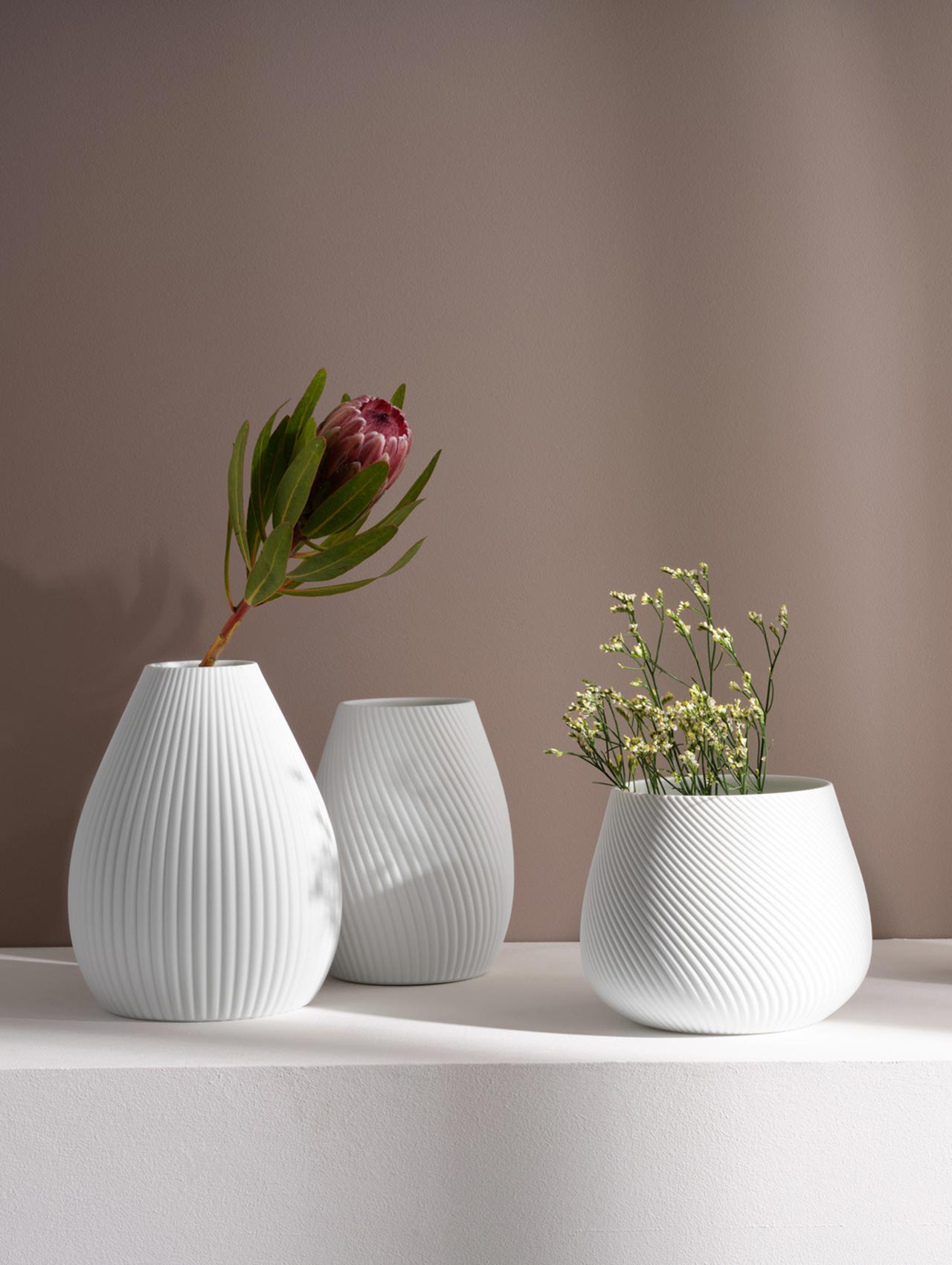 vase, weiß