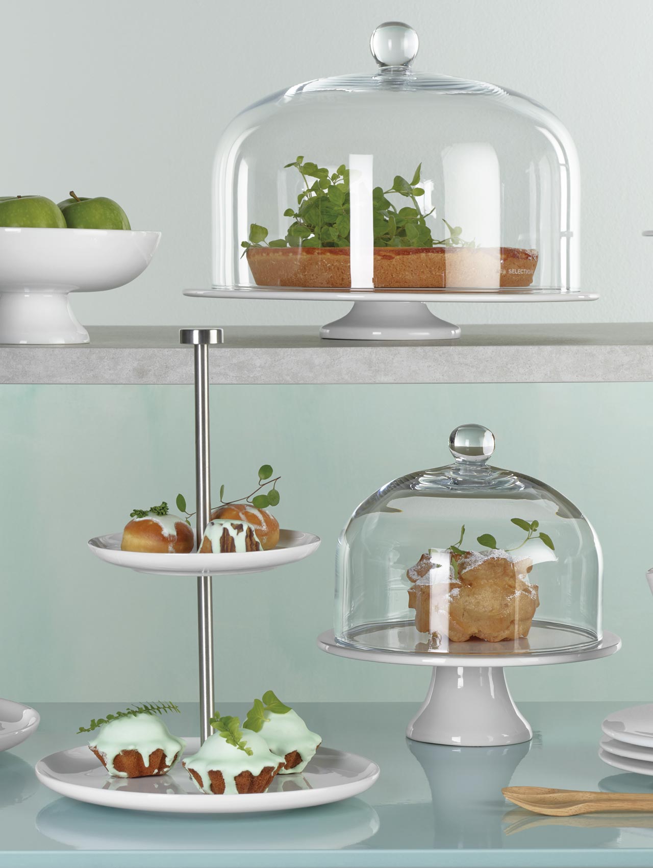 tortenplatten & glasglocken