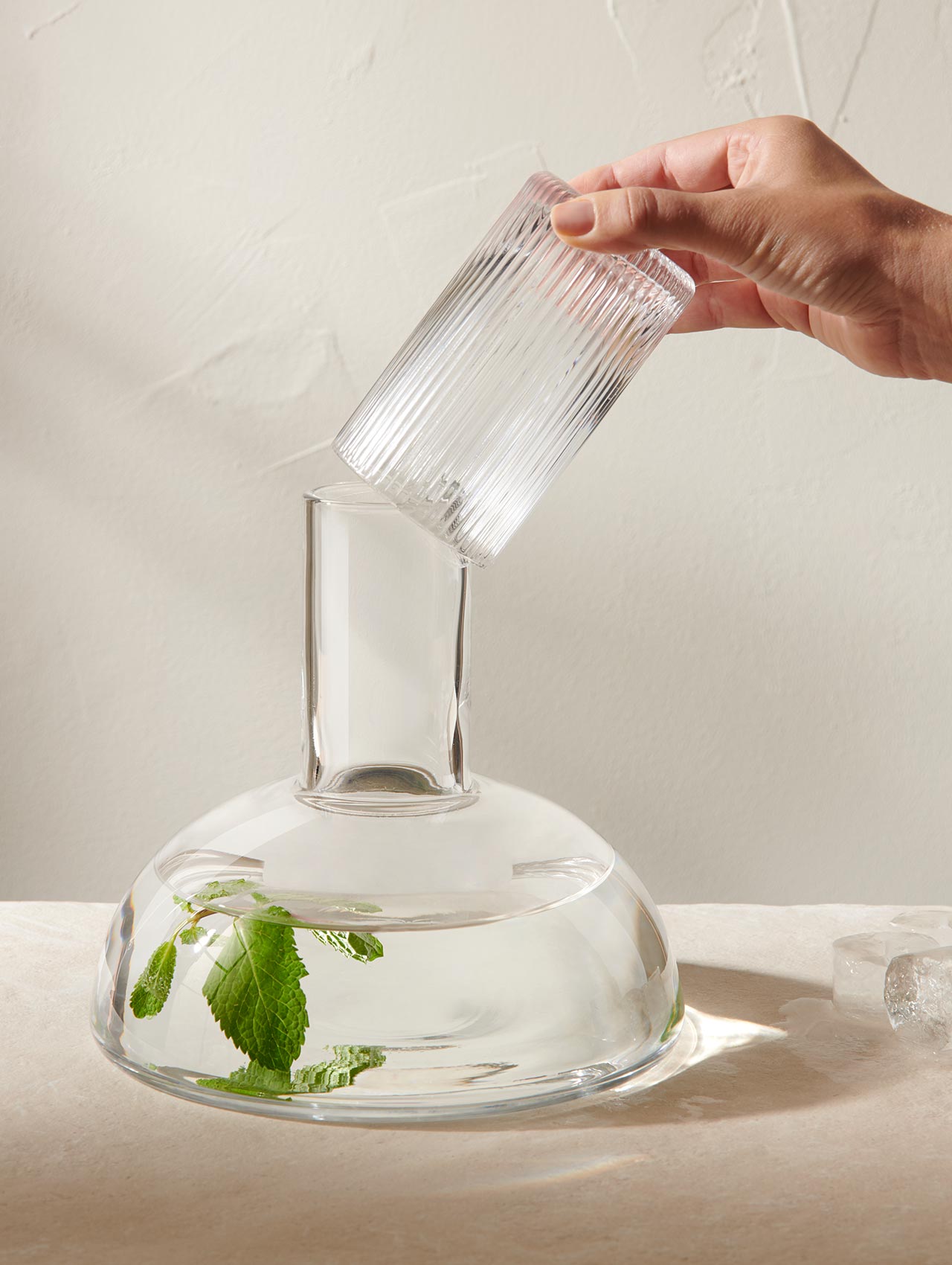 Juna karaffe mit trinkglas clear 1,3l – ASA Selection