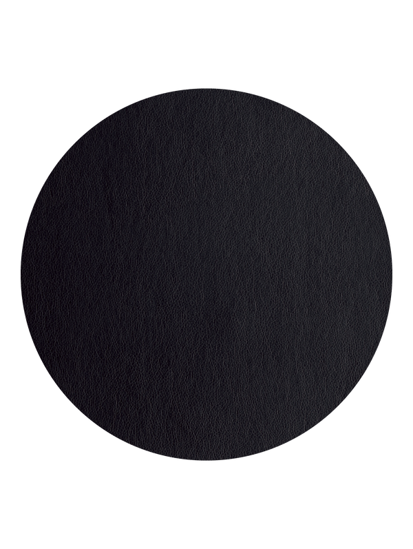 tischset rund, schwarz