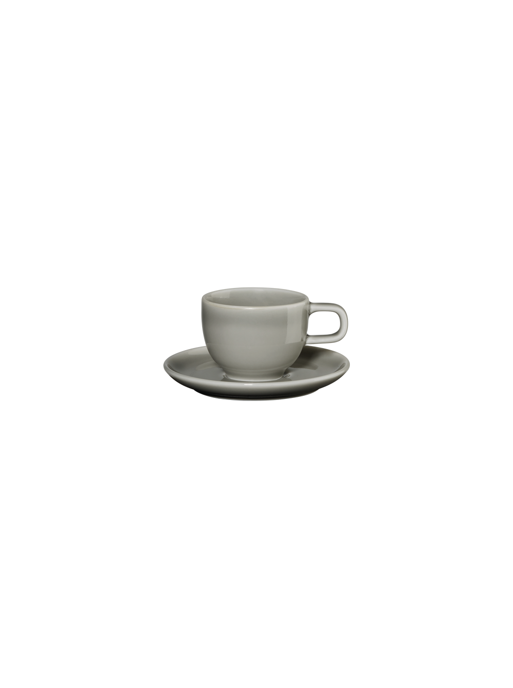tasse à espresso avec soucoupe, gris